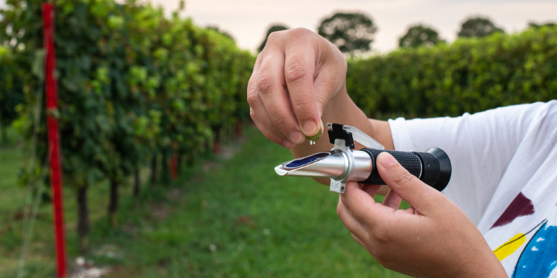 Refractometers do the same job as a hydrometer, but are more precise.