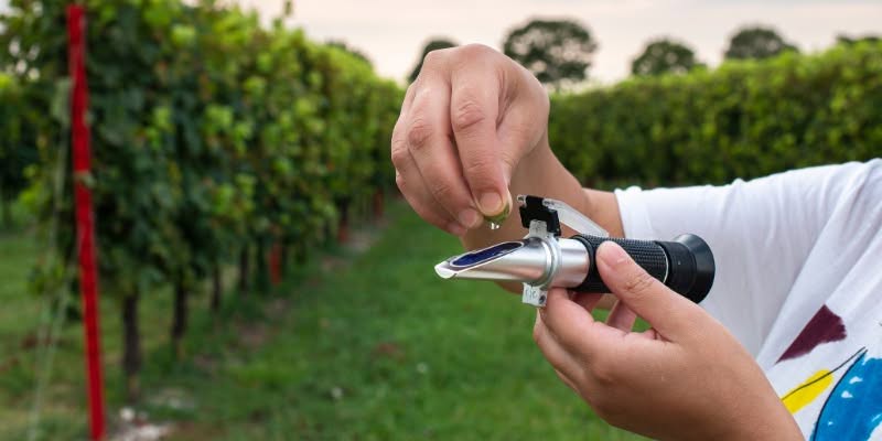 Refractometers do the same job as a hydrometer, but are more precise.